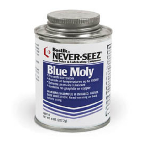 NEVER-SEEZ Never-Seez NBBT-8 Blue Moly Brush Top 8oz NBBT-8